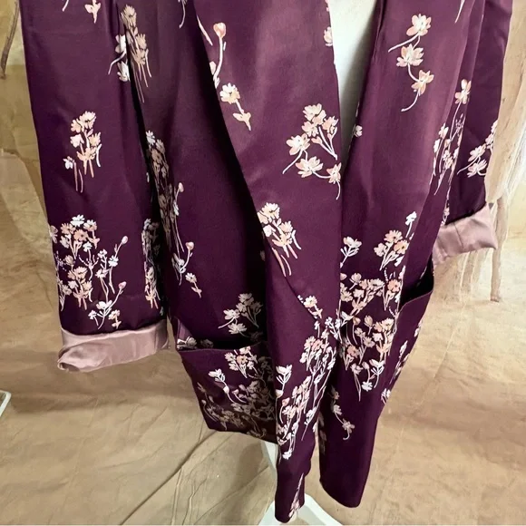 Anthropologie Ett:twa Women's Floral Blazer - Purple - Picture 7 of 10